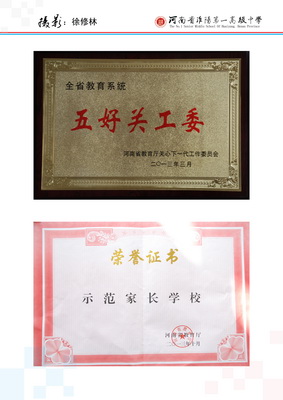 淮阳一高2010—13年度省级荣誉
