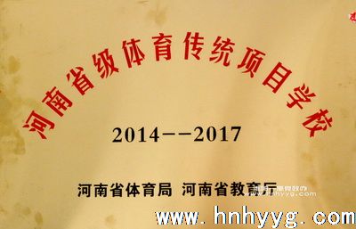 2014——2017年河南省级体育传统项目黉舍
